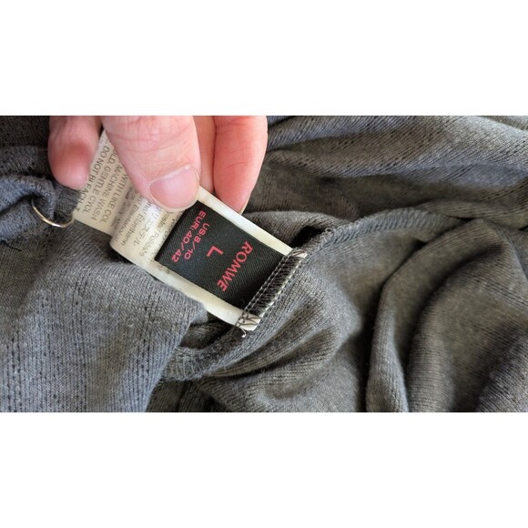 Babydoll Cami L Lace Trim Stretch Tank Top Y2K Fairy Grunge Dark Coquette Gray - Picture 4 of 8